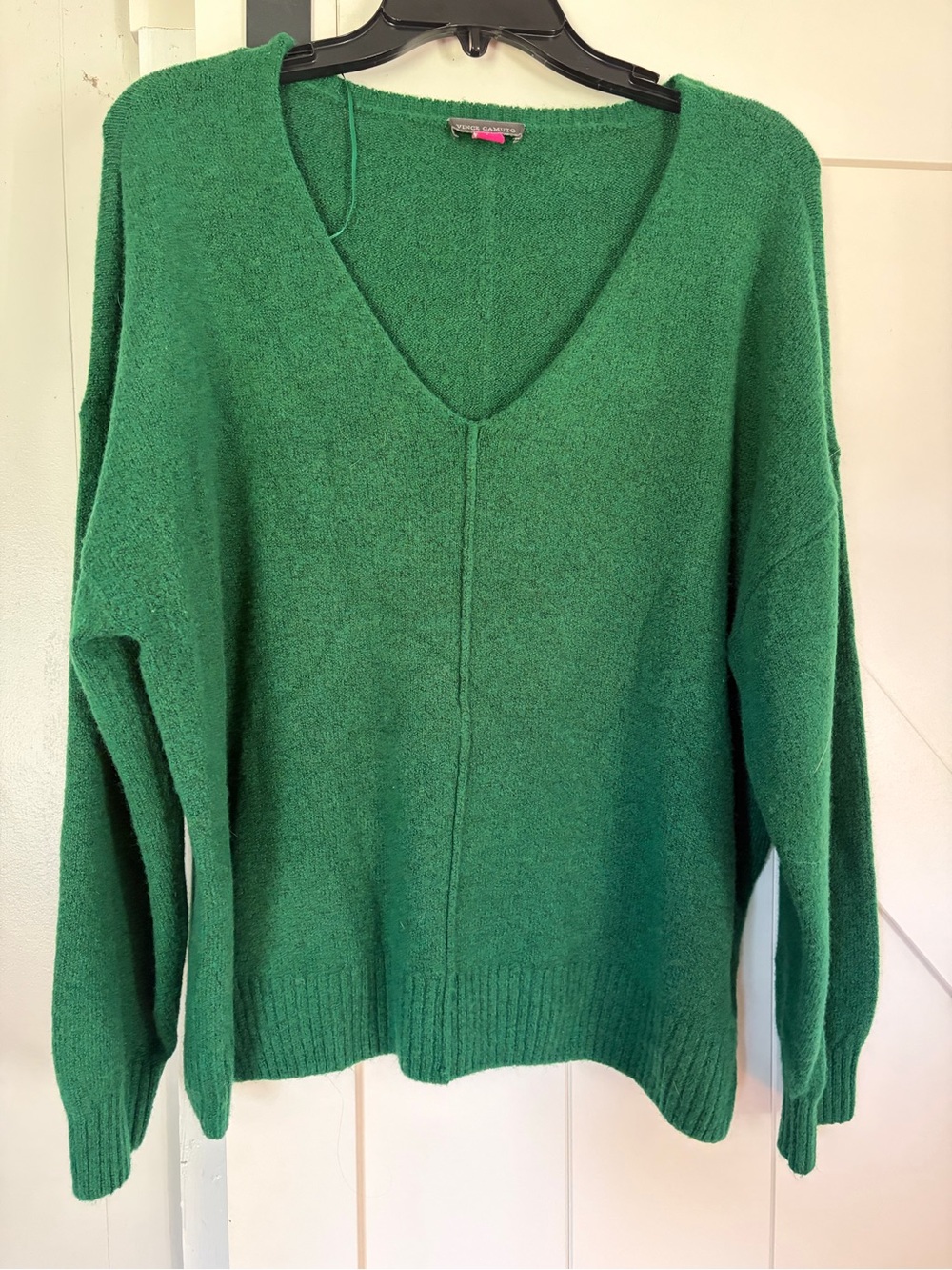 Vince Camuto Emerald Green V-Neck Sweater